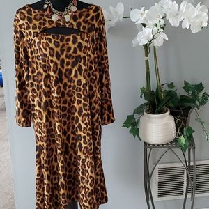NWT Forever Rose 🌹 Couture Leopard Dress Size 2X